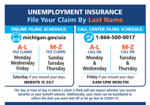 Michigan Unemployment Claim Filing Schedule - UP Michigan Works!