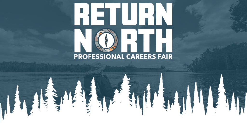 A graphic for the Return North career fair.