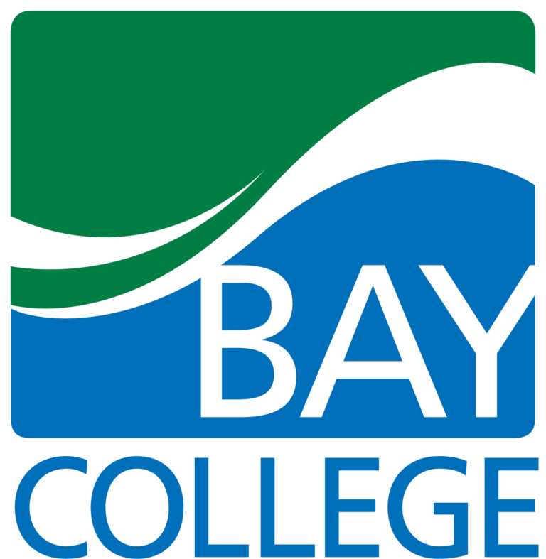 Bay College Stacked Logo, Full Color