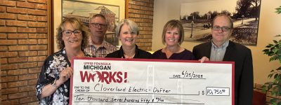 Cloverland Electric-Dafter check presentation